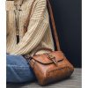 Cross body leather bags for women